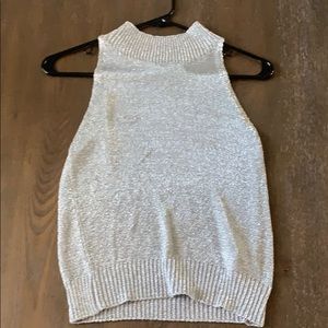 Cute top silver and shine